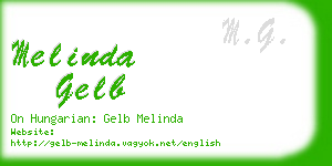 melinda gelb business card